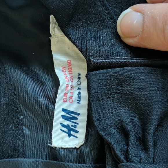 H&M girls classic black a-line fancy party dress with bow 4-5 YRS - Picture 3 of 9